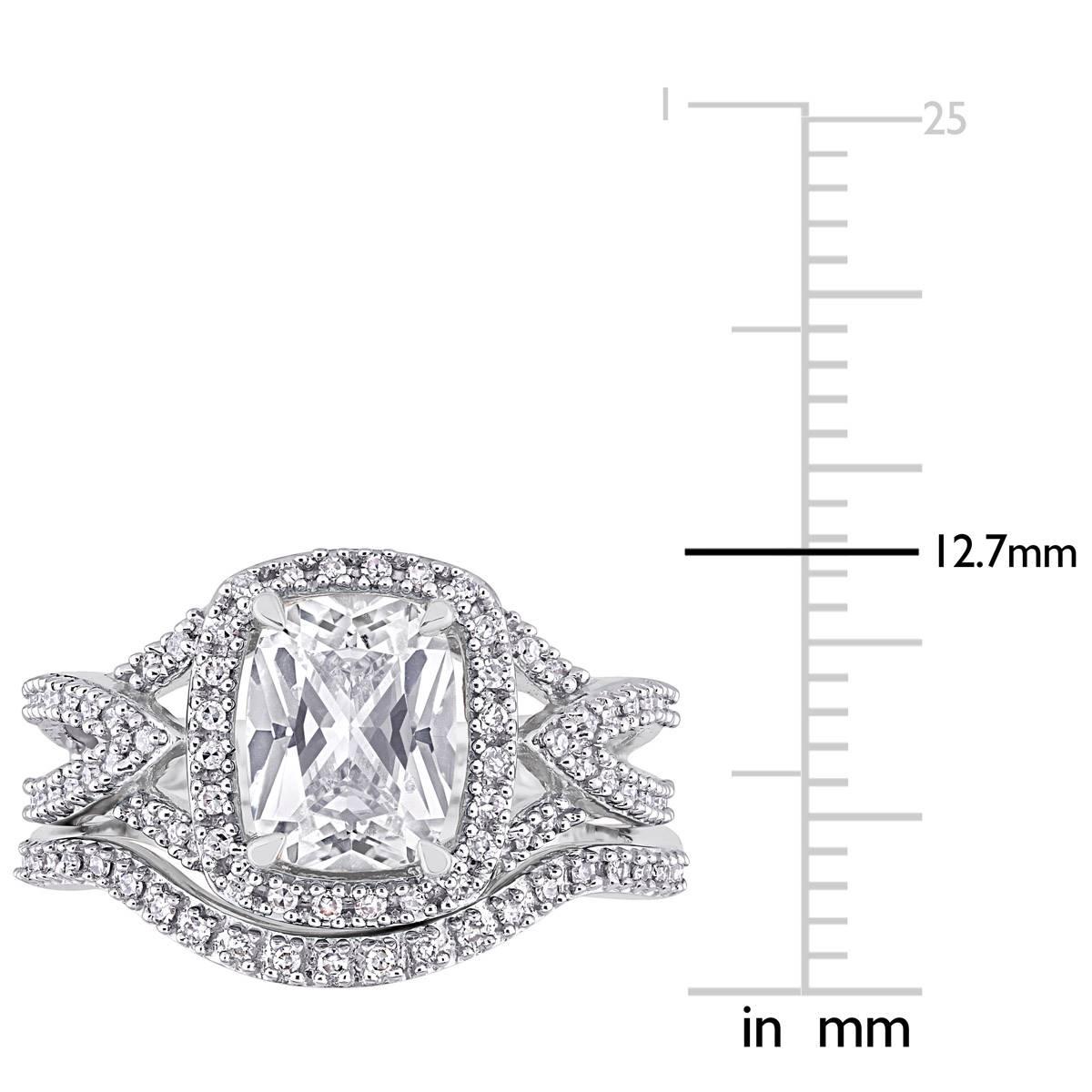 Gemstone Classics™ Diamond & Lab Created White Sapphire Ring