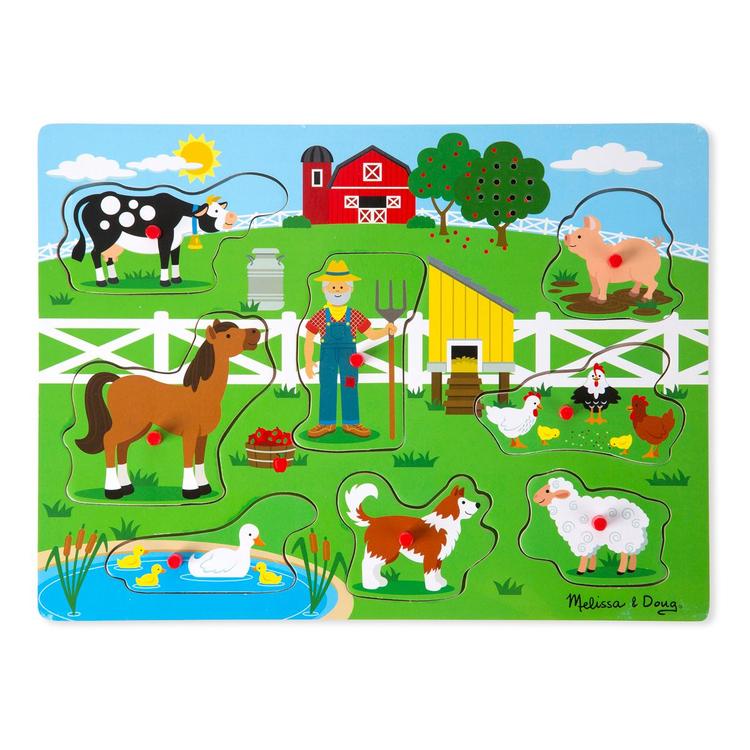 Melissa &amp; Doug® 8pc. Old MacDonald's Farm Sound Puzzle