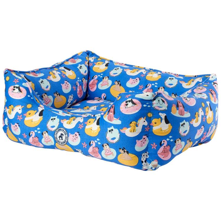 CJ Cotton 25in. Lazy River Cuddler Pet Bed
