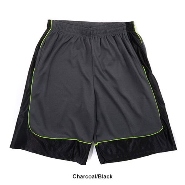 Mens Ultra Performance Mesh with Dazzle Side Panel Active Shorts