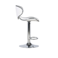 Linon Home Decor Beldon White Faux Leather Adjustable Barstool - image 4