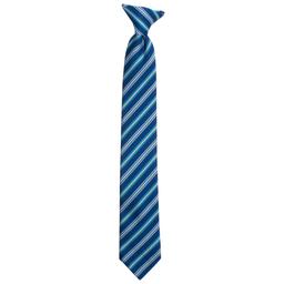 Boys Bill Blass Clip On Tie - Blue/Aqua