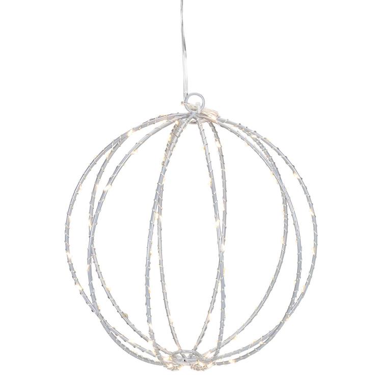 Northlight Seasonal 8in. LED Christmas Hanging Ball Decor