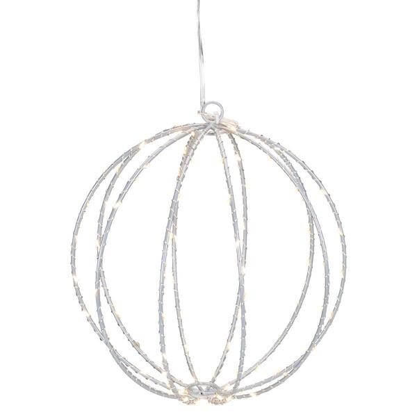 Northlight Seasonal 8in. LED Christmas Hanging Ball Decor - image 