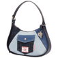 True Religion Color Block Denim Zip Top Hobo - image 3
