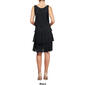 Womens SLNY Sleeveless Chiffon Tiered Barrel Pin A-Line Dress - image 2