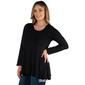 Plus Size 24/7 Comfort Apparel Solid Hi Low Tunic Top - image 3