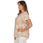 Plus Size Emaline Key Items Short Sleeve Textured Abstract Blouse - image 3