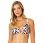 Womens Anne Cole Tiger Dance Ring Front Underwire Bikini Swim Top - image 1