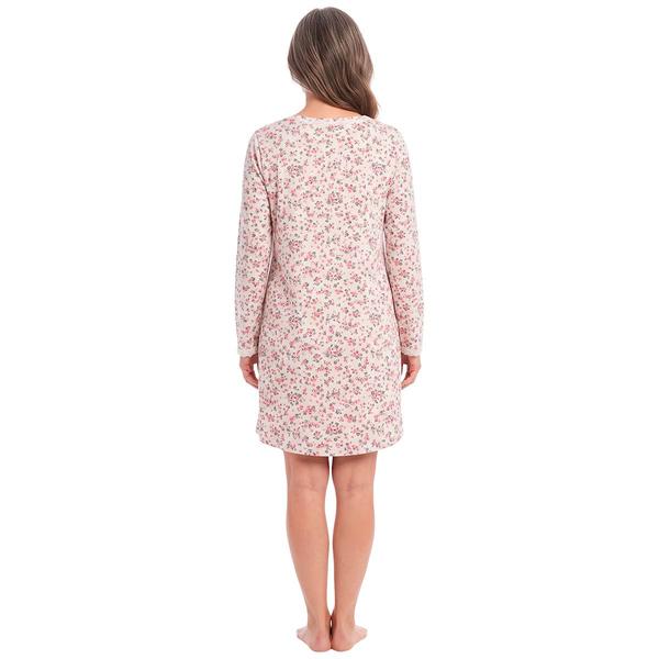 Womens Sophia Long Sleeve Floral Nightshirt