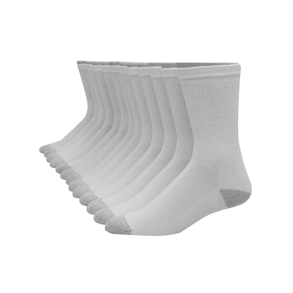 Mens Big &amp; Tall Hanes(R) 10pk. Crew Socks - White - image 