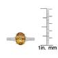 Sterling Silver Ring w/ Citrine & White Topaz Gemstones - image 5