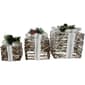 Northlight Seasonal Outdoor Christmas Pine Gift Boxes - Set of 3 - image 3