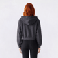 Juniors Derek Heart High Low Drop Shoulder Zip Fleece Hoodie - image 2