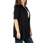 Plus Size 24/7 Comfort Apparel Elbow Sleeve Cardigan - image 2