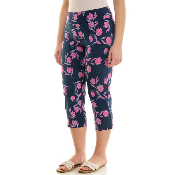 Petite Zac & Rachel Pull On Floral Millennium Capris