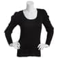 Juniors No Comment Ruched Scoop Neck Pullover Sweater - image 1