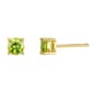 August Birthstone Simulated Peridot 6mm Stud Earrings - image 1
