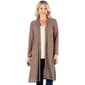Womens 24/7 Comfort Apparel Waffle Long Sleeve Cardigan - image 1