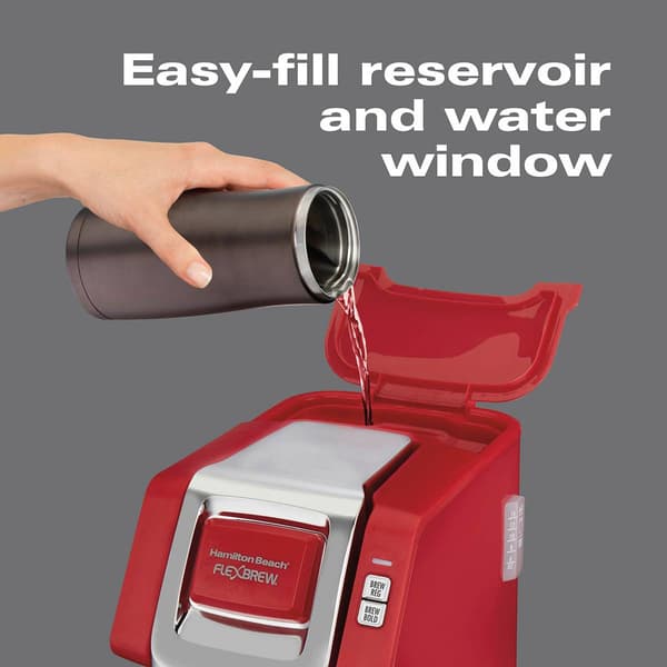 Hamilton Beach&#174; Flexbrew Red Single Serve Coffeemaker