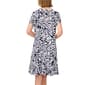 Womens MSK Short Sleeve Leaf Ruffle Hem Shift Dress - image 2