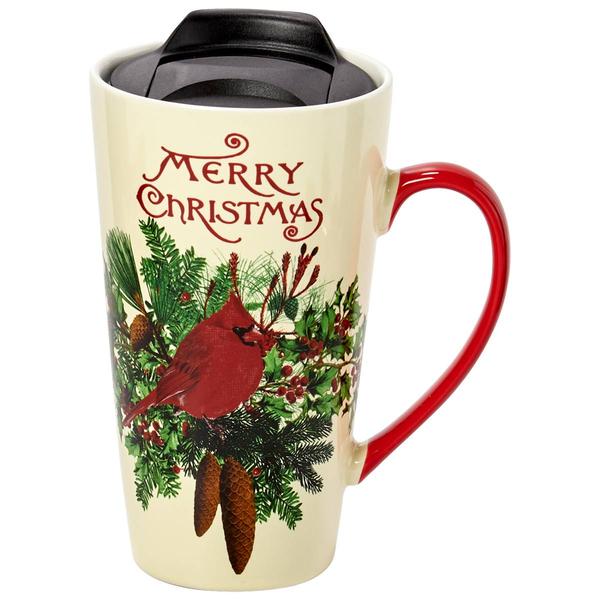 Godinger 18oz. Merry Christmas Cardinal Mug - image 