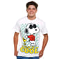 Young Mens Snoopy Play It Cool Graphic Tee - White - image 1