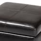 Baxton Studio Leather Storage Cube Ottoman - Dark Brown - image 2