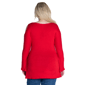 Plus Size 24/7 Comfort Apparel Criss Cross Cold Shoulder Top - image 3