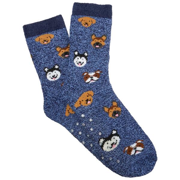 Mens Davco&#40;R&#41; Dogs Cabin Slipper Socks - image 