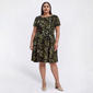 Plus Size Connected Apparel Short Sleeve Leaf Sheath Dress - image 1