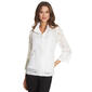 Womens Ali Miles 3/4 Sleeve Embroidered Jacket with Beaded Detail - image 1