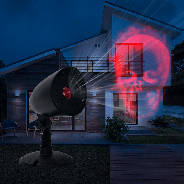 Northlight Halloween Skull Outdoor Light Show Projector