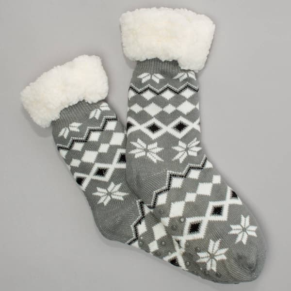 Womens Ella & Joy Fairlisle Lounge Socks - image 
