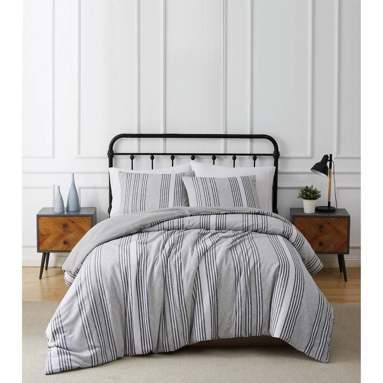 Truly Soft Kiel Stripe Flannel Comforter Set