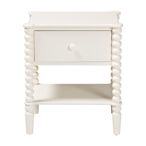 Baxton Studio Rimona End Table with Bobbin Legs