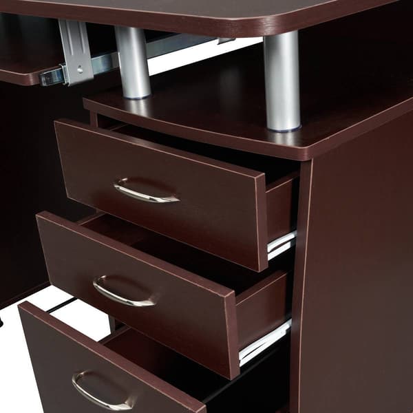 Techni Mobili Complete Workstation Computer Desk w/ Storage