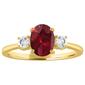 Gemstone Classics(tm) Oval Garnet 10kt. Yellow Gold Ring - image 1
