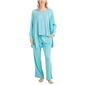 Womens MUK LUKS&#40;R&#41; 3pc. Anything Pajama Set - Teal Paisley - image 1