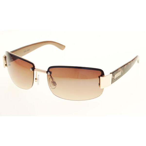 Womens Nine West Metal Rimless Plastic Temple Sunglasses - image 