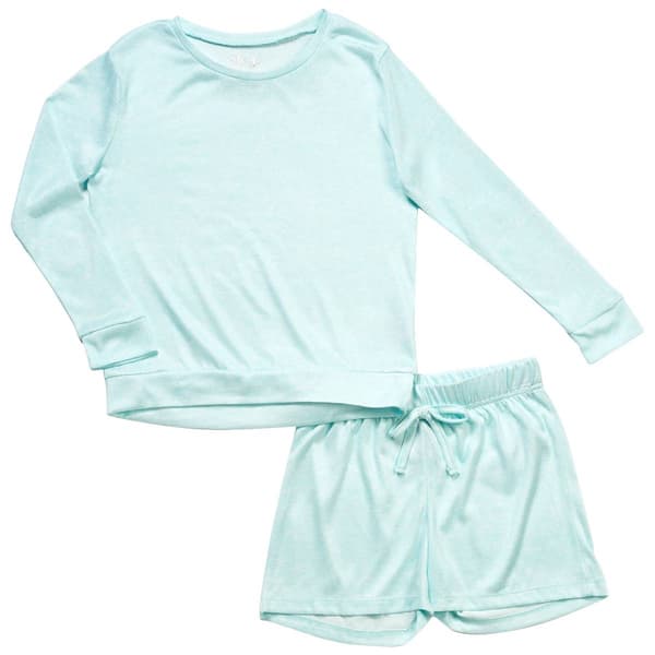 Girls (7-16) Sleep On It(R) Marled Smooth 2pc. Pajama Set - image 