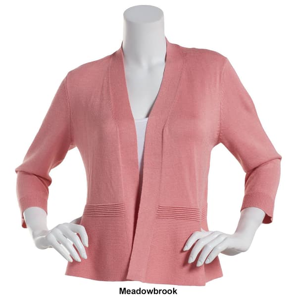 Womens 89th & Madison Long Sleeve Solid Cardigan