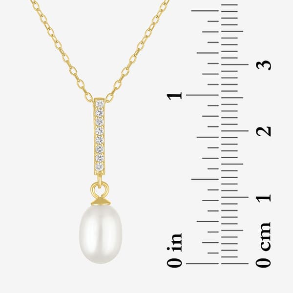 Gemstone Classics™ Lab Grown Sapphire Pearl Pendant & Earring Set