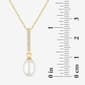 Gemstone Classics™ Lab Grown Sapphire Pearl Pendant & Earring Set - image 4