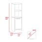 FM FURNITURE Danforth White Pantry Cabinet - image 8
