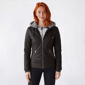 Juniors YMI® Mabel Pleather Sherpa Hood Jacket - image 1