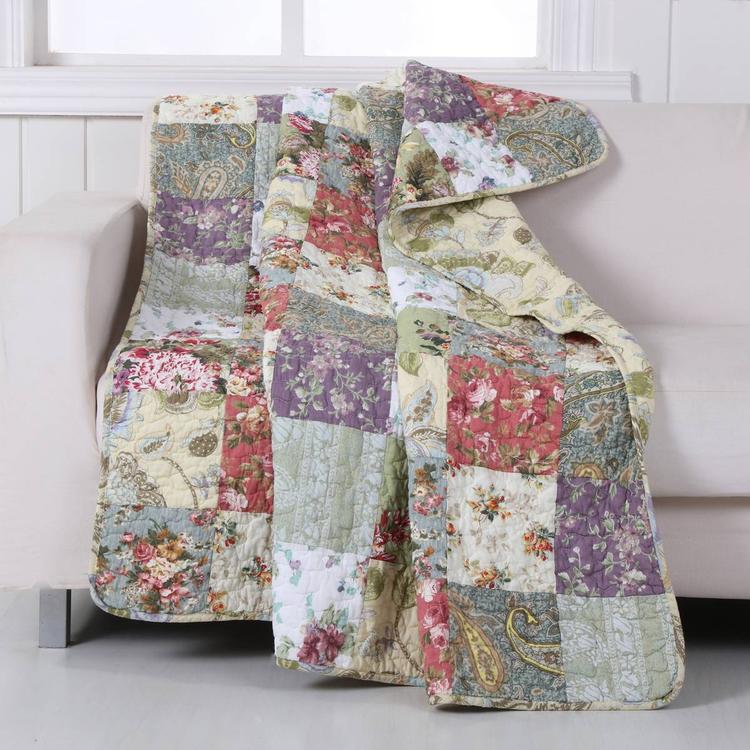 Greenland Home Fashions(tm) Blooming Prairie Quilted Throw