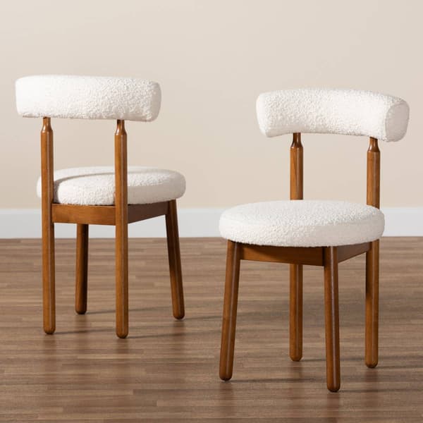 Baxton Studio Edric Modern Japandi 2pc. Dining Chair Set