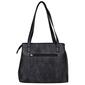 Julia Buxton Whip Stitch Vegan Leather Organizer Tote Bag - image 2