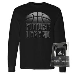 Boys (8-20) Future Legend Ball Long Sleeve Tee with Earbuds